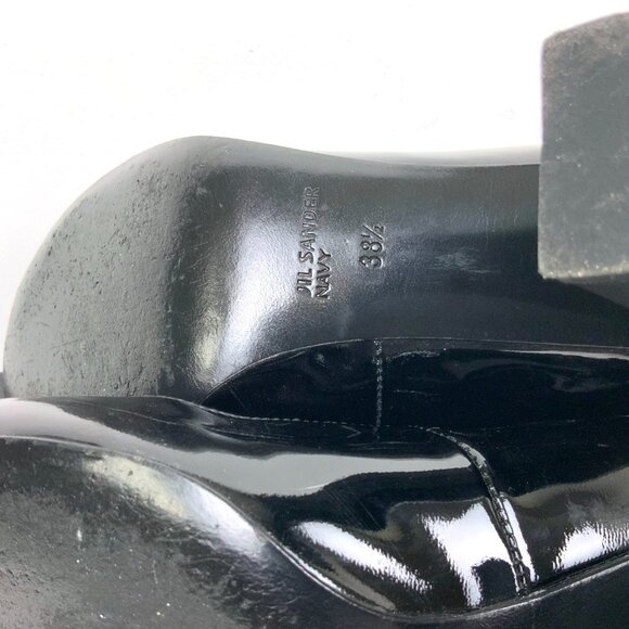 Jil Sander Navy Line Black Mix Leather Ankle Slip-OnBoots Sz 8 - Picture 13 of 16